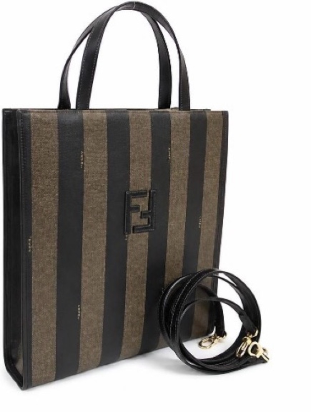 Vintage Fendi Pequin Tote Bag, 3 way